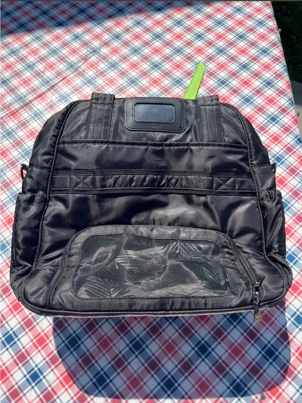 Lug Black Puddle Jumper Tote Bag (LE) Brush Black w/strap